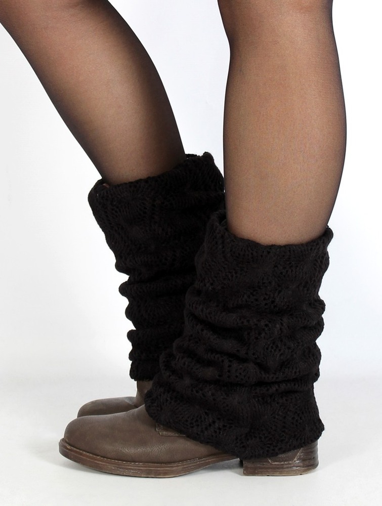 Toonzshop Naïlae Crochet Legwarmers Naisten Legwarmer Mustat | 5817CABQP