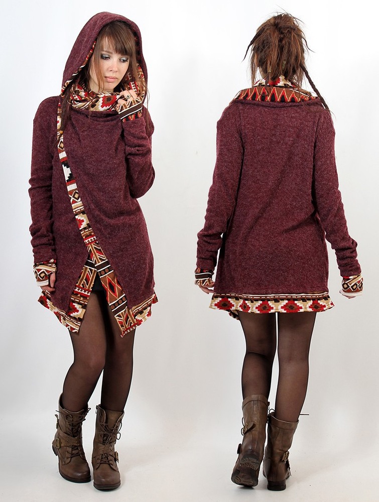 Toonzshop Namkha Lima Cardigan Naisten Neuletakki Wine | 4372EFCTN