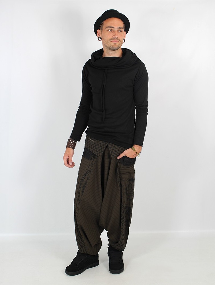 Toonzshop Necka Gender Neutral Harem Pants Miesten Housut Vihreä | 1206XWNEZ