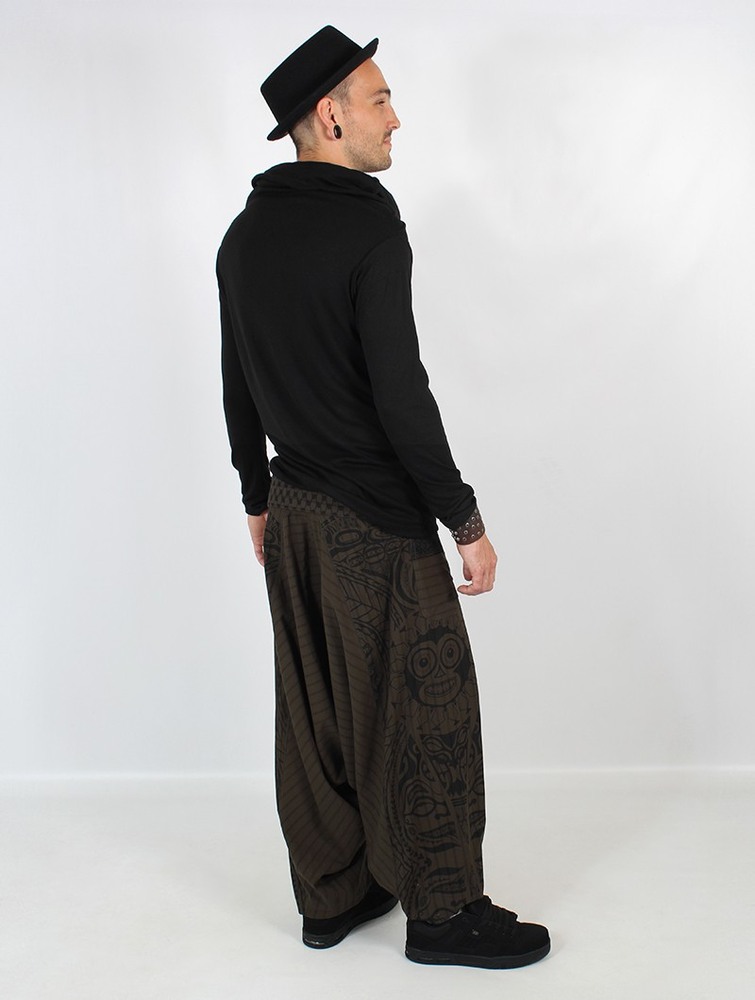 Toonzshop Necka Gender Neutral Harem Pants Miesten Housut Vihreä | 1206XWNEZ