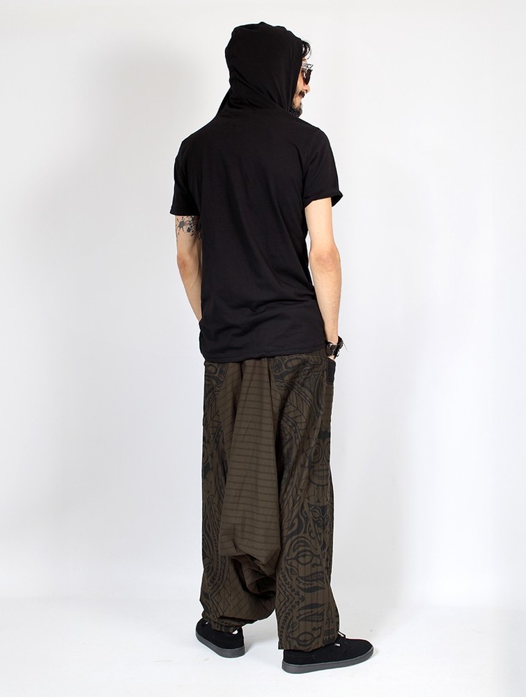 Toonzshop Necka Gender Neutral Harem Pants Miesten Housut Vihreä | 1206XWNEZ