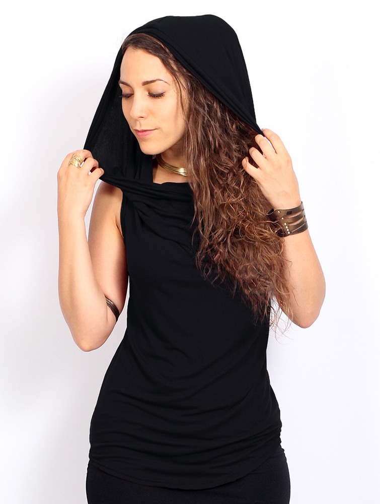 Toonzshop Nephilim Cowl Neck Sleeveless Top Naisten Topit Mustat | 2946BSIER