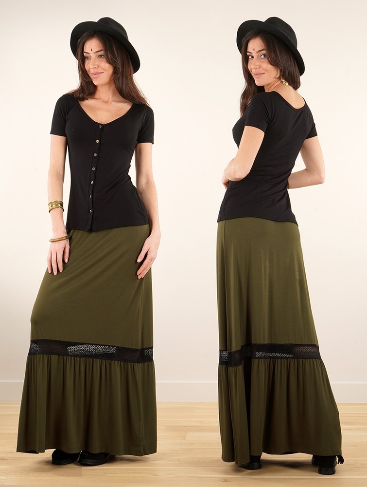 Toonzshop Nimue Long Skirt Naisten Hame Vihreä | 4872JSGZH