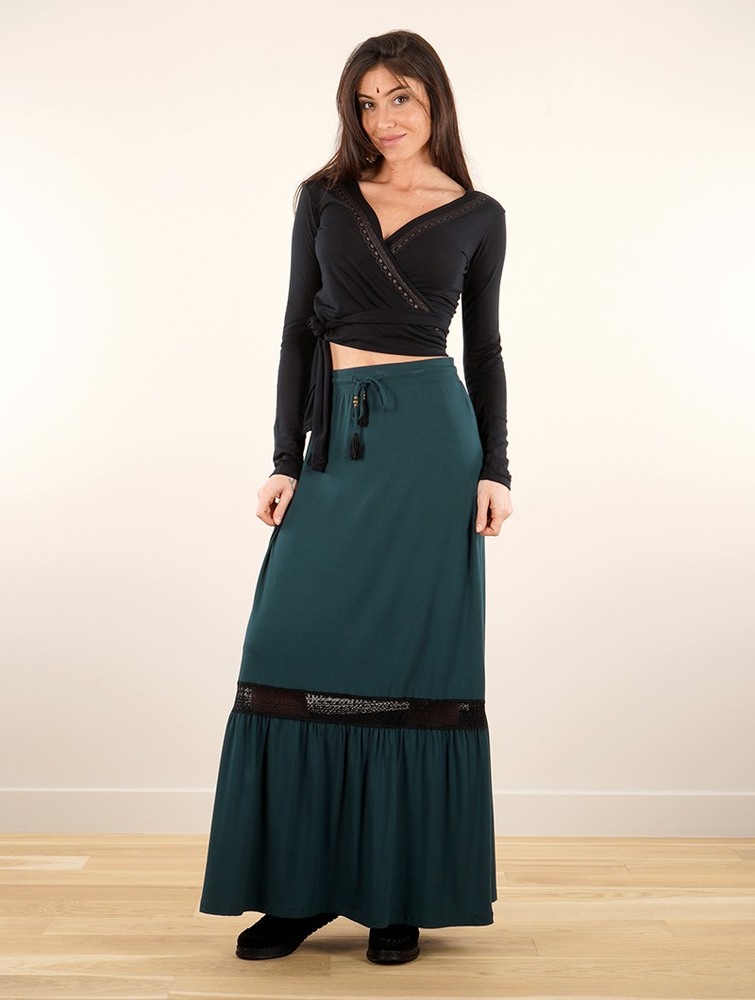 Toonzshop Nimue Long Skirt Naisten Hame Teal | 3817UQZOJ