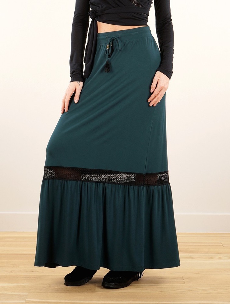 Toonzshop Nimue Long Skirt Naisten Hame Teal | 3817UQZOJ