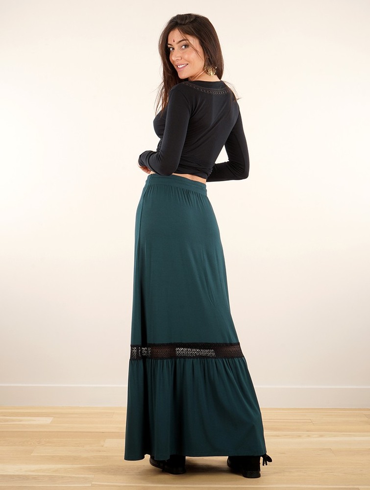 Toonzshop Nimue Long Skirt Naisten Hame Teal | 3817UQZOJ