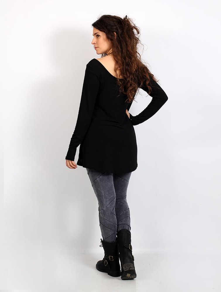 Toonzshop Noäa Long Sleeve Tunic Naisten Tunic Mustat | 4396MZJLP