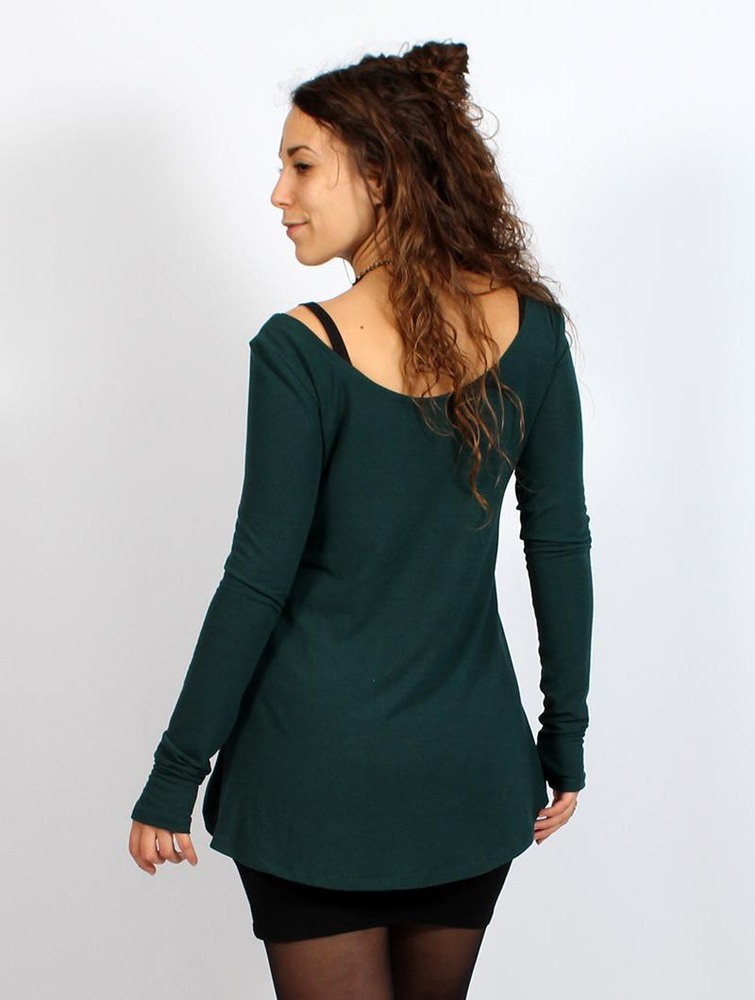 Toonzshop Noäa Long Sleeve Tunic Naisten Tunic Tumman | 7465ZSJRB