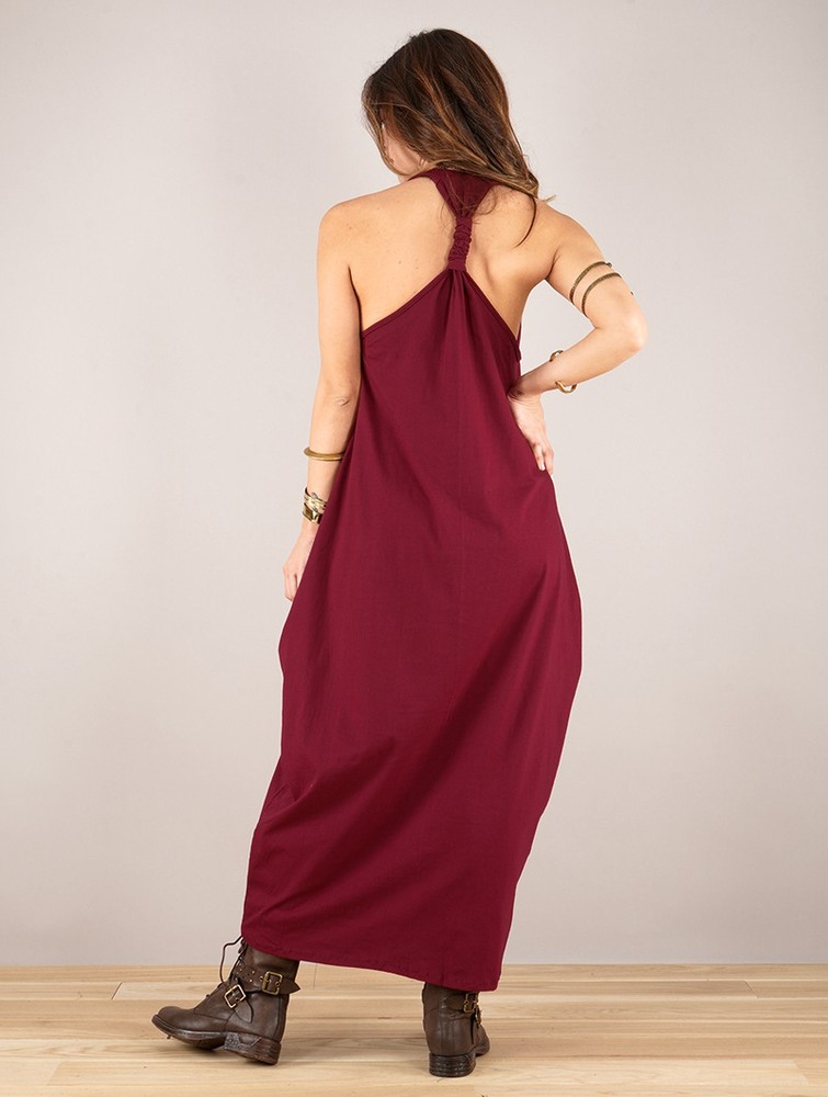 Toonzshop Noéa Sleeveless Long Dress Naisten Mekko Wine | 3946HBIJD