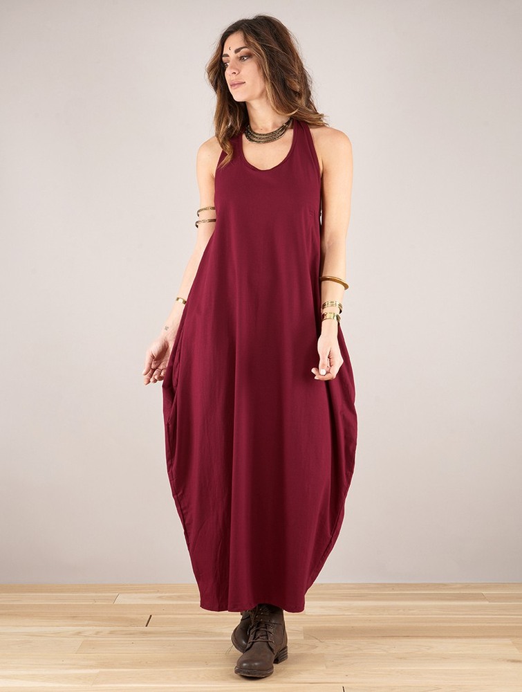 Toonzshop Noéa Sleeveless Long Dress Naisten Mekko Wine | 3946HBIJD