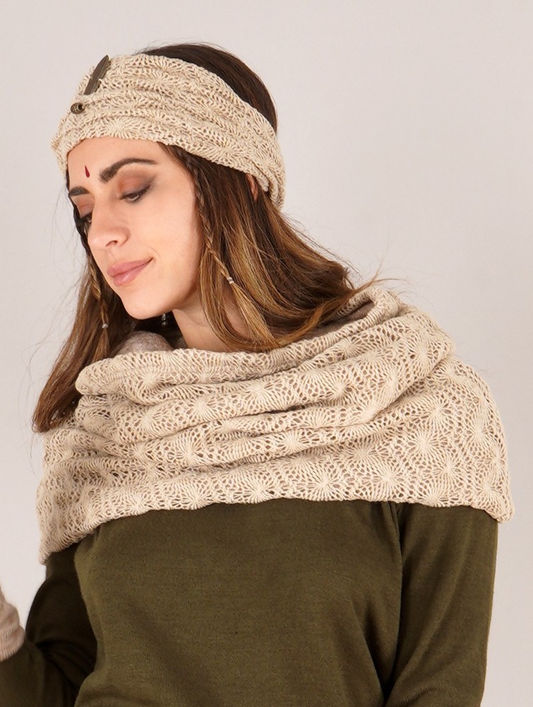 Toonzshop Oöna Crochet Snood Scarf Naisten Huivi Beige | 3762XUBFQ