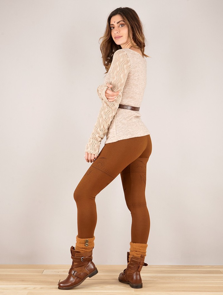 Toonzshop Oroshï Crochet Sleeve Sweater Naisten Villapaita Beige | 9310ZBOEY