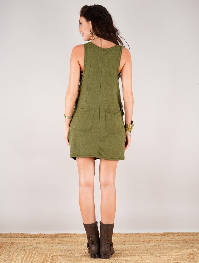 Toonzshop Palani Sleeveless Tunic Naisten Topit Vert kaki | 3108VLGIH