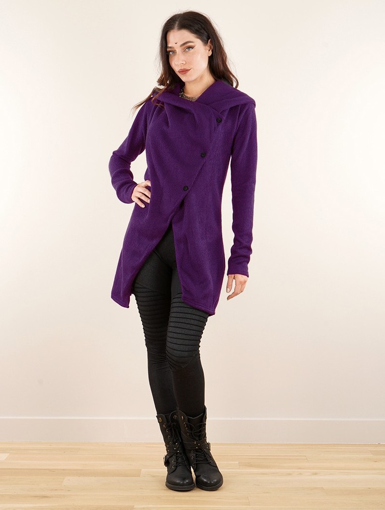 Toonzshop Panimya Large Collar Crossed Front Jacket Naisten Takit Violetit | 5901MDCUJ