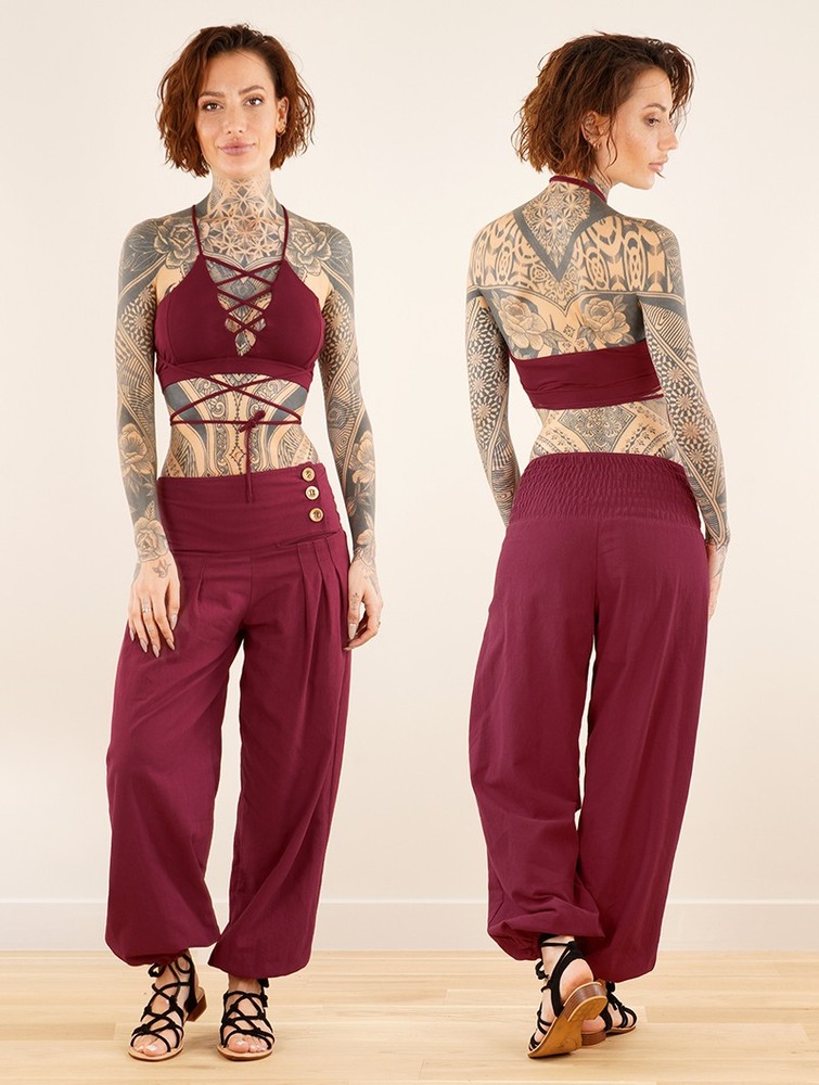 Toonzshop Ravija Harem Pants Naisten Housut Wine | 2691RFPQG