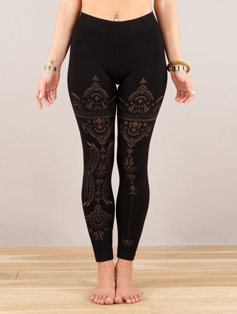 Toonzshop Rinji Zohraa Printed Long Leggings Naisten Leggings Mustat | 1523YNWGD