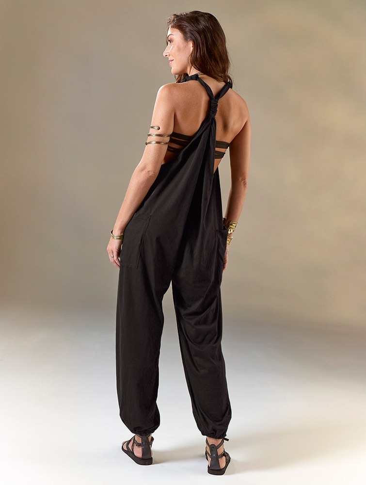 Toonzshop Sampatti Harem Pant Overalls Naisten Housut Mustat | 5269DCVZL