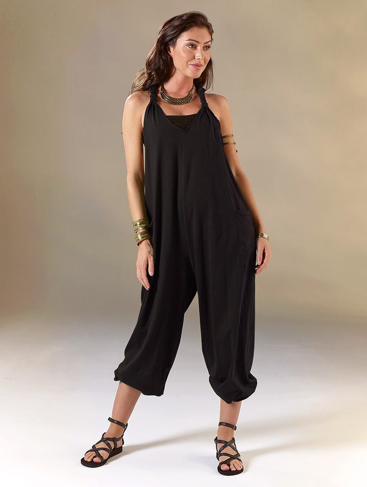 Toonzshop Sampatti Harem Pant Overalls Naisten Housut Mustat | 5269DCVZL