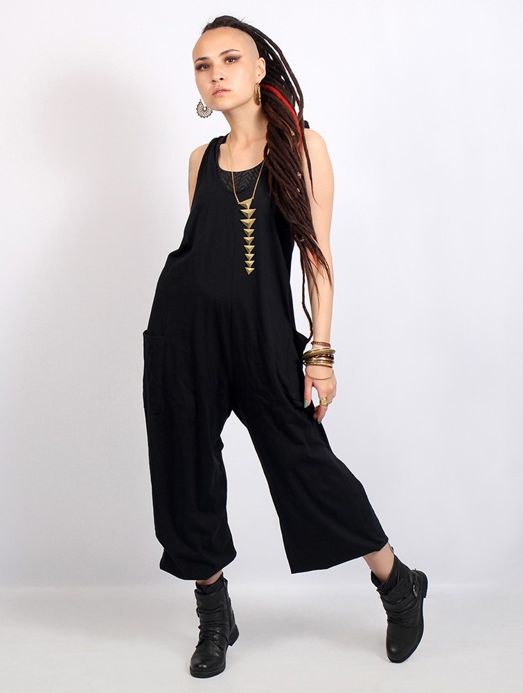 Toonzshop Sampatti Harem Pant Overalls Naisten Housut Mustat | 5269DCVZL