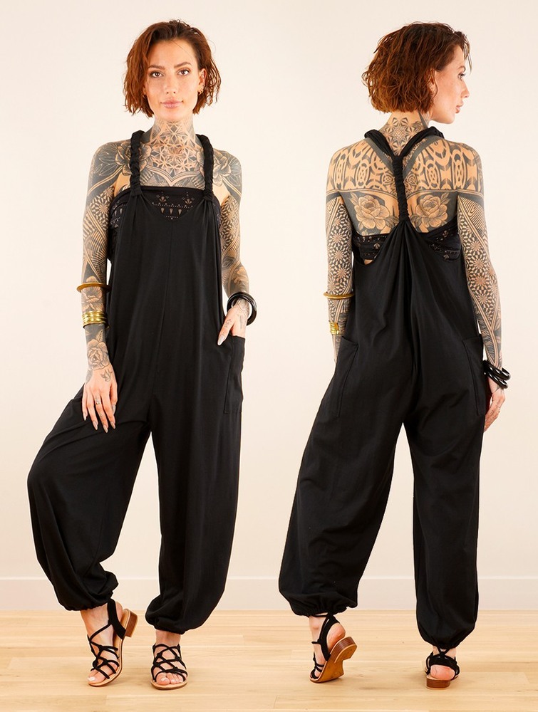 Toonzshop Sampatti Harem Pant Overalls Naisten Housut Mustat | 5269DCVZL