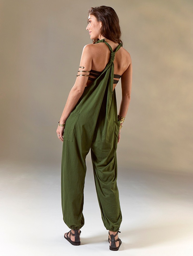 Toonzshop Sampatti Harem Pant Overalls Naisten Housut Vihreä | 8756JSIRZ