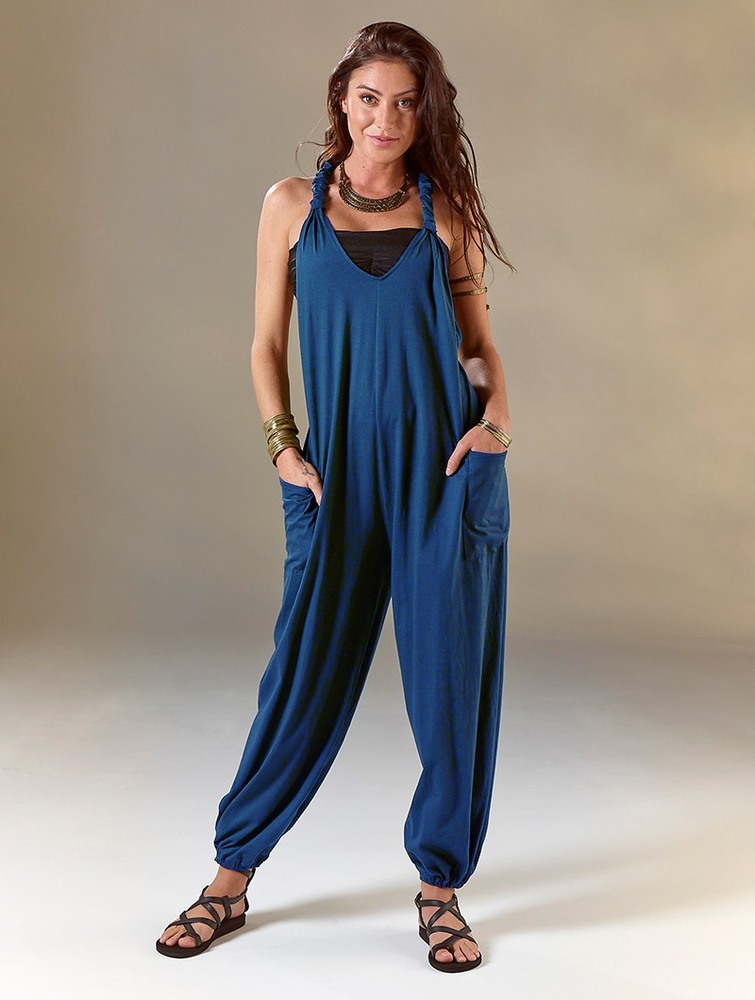 Toonzshop Sampatti Harem Pant Overalls Naisten Housut Sininen | 2406AYHTD