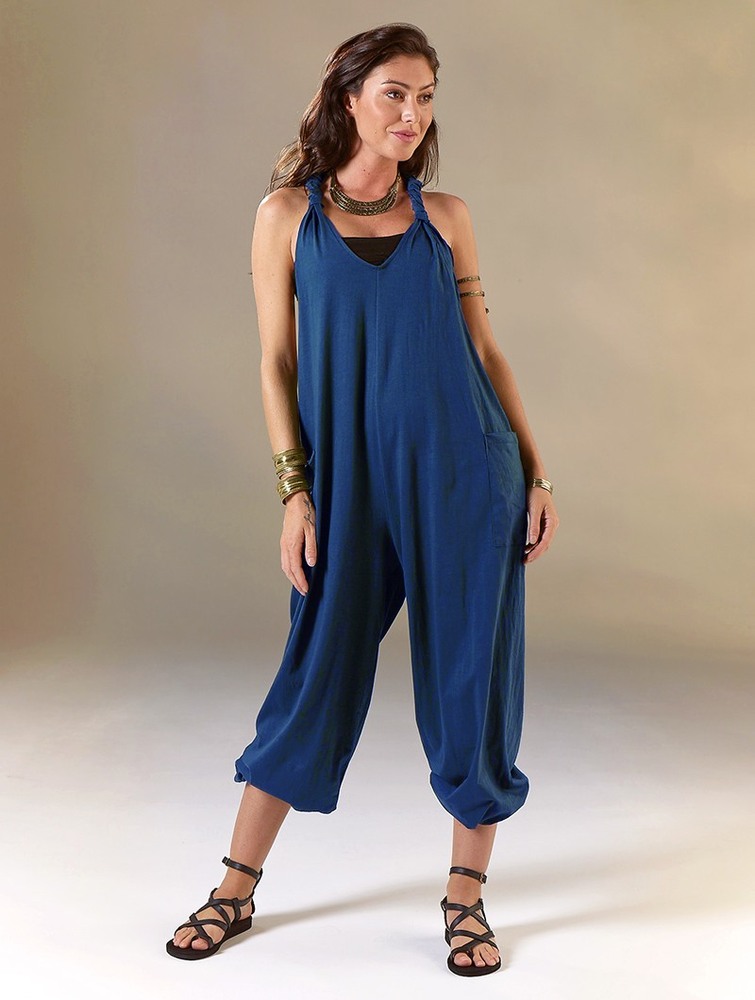 Toonzshop Sampatti Harem Pant Overalls Naisten Housut Sininen | 2406AYHTD