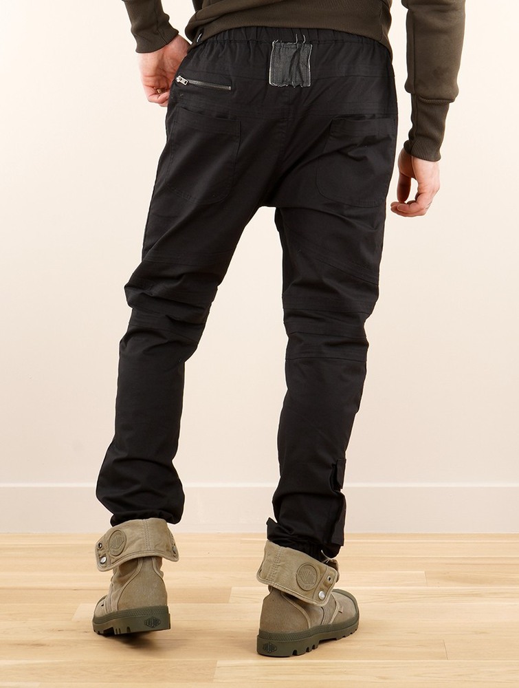 Toonzshop Tawa Gender Neutral Cargo Pants Miesten Housut Mustat | 8472PJILD