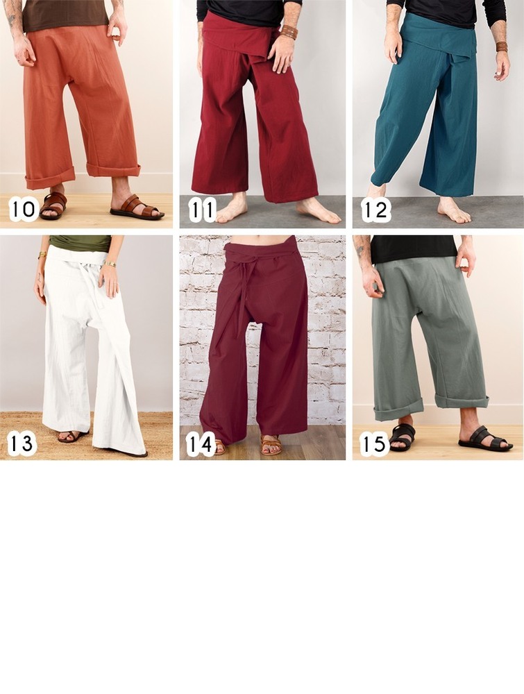 Toonzshop Thaï Gender Neutral Fishermen Pants Miesten Housut Many colours available | 3671DJKCO