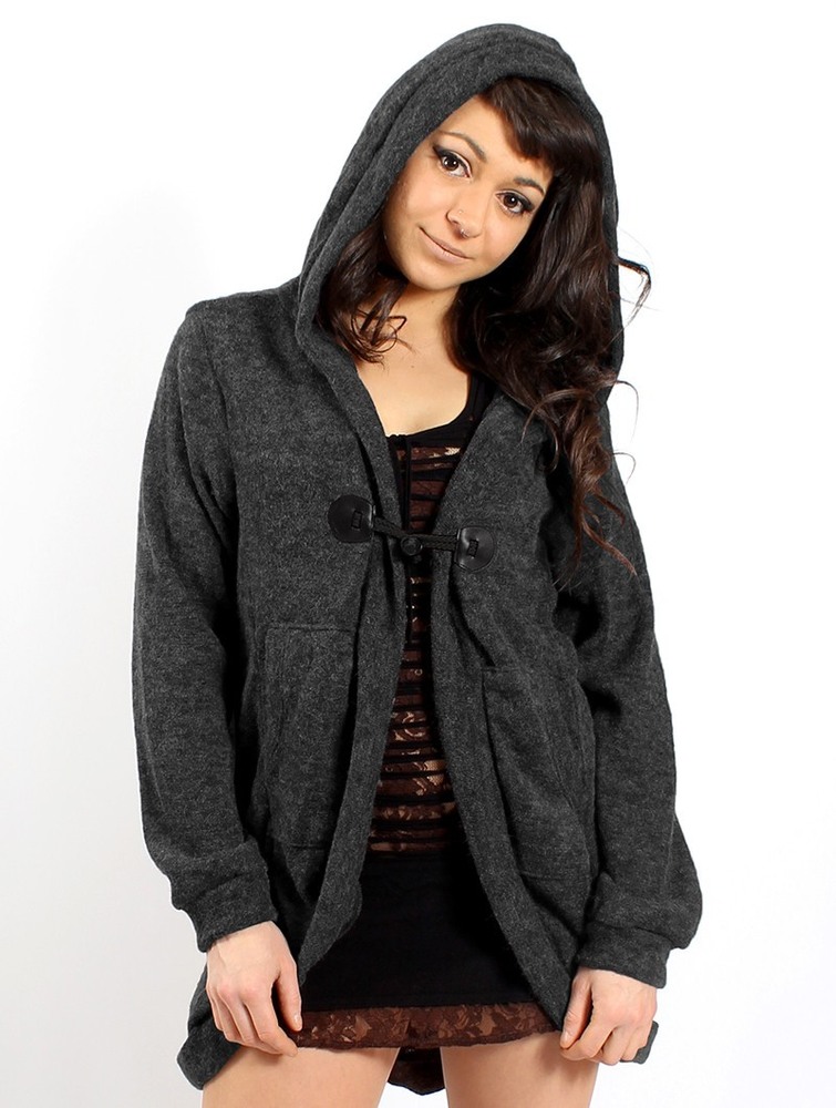 Toonzshop Thin Shandili Cardigan Naisten Neuletakki Charcoal | 8754KVAQL