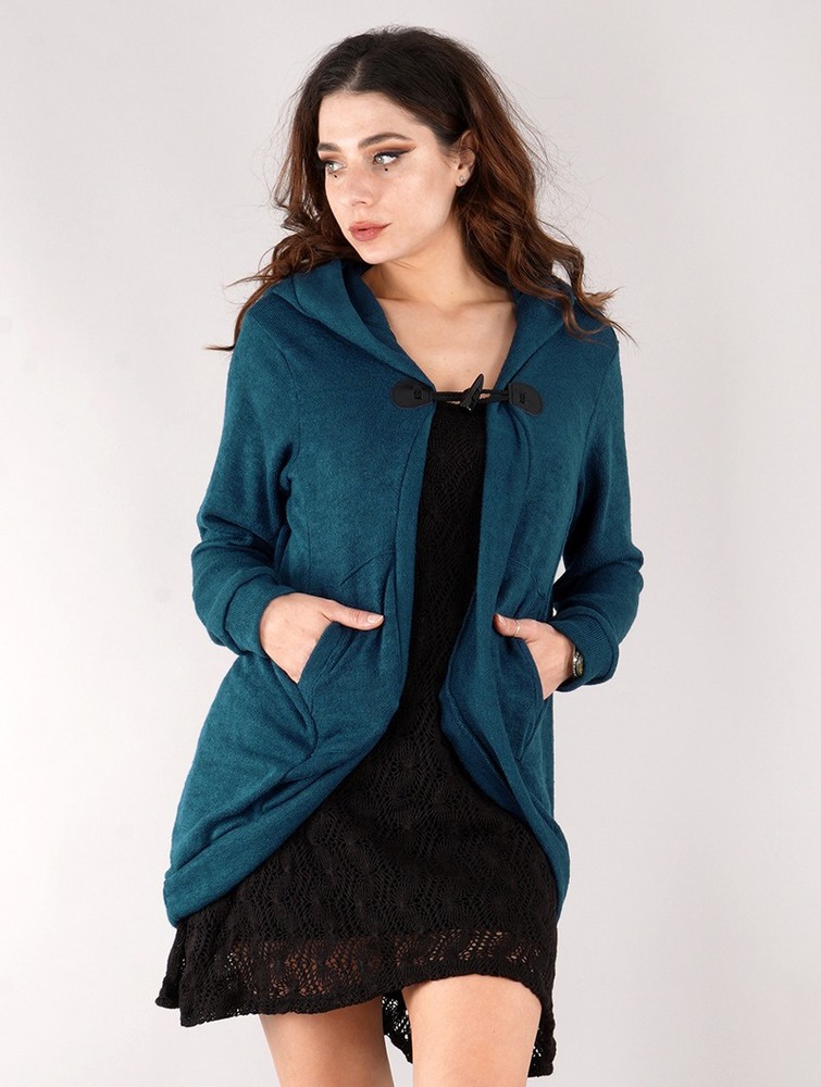 Toonzshop Thin Shandili Cardigan Naisten Neuletakki Sininen | 7106KSENO