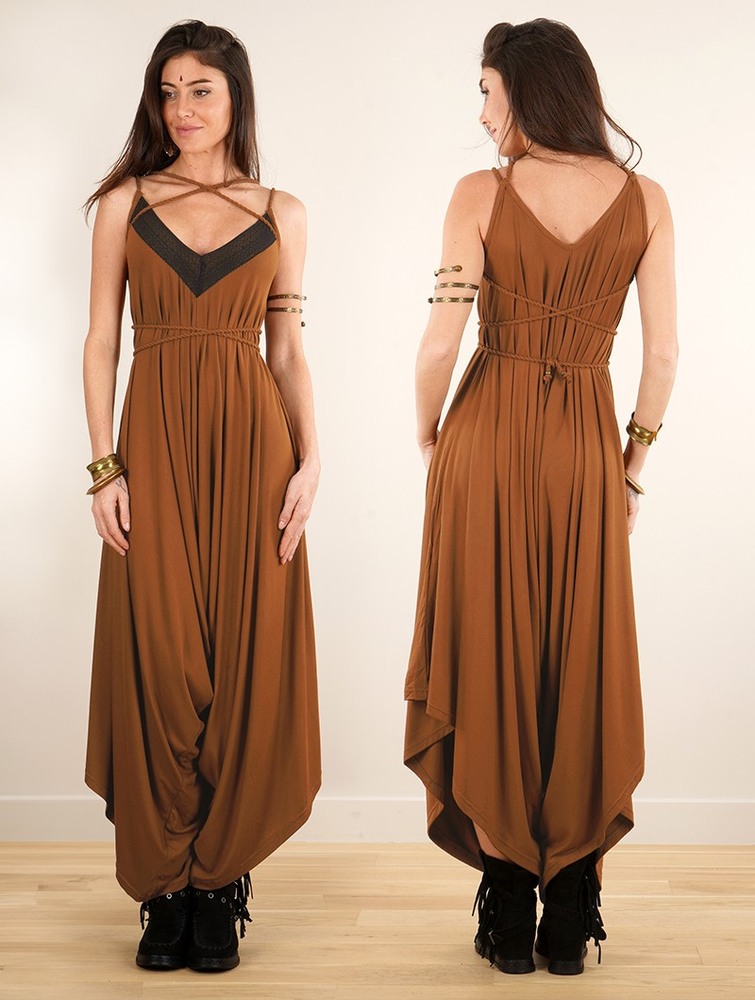 Toonzshop Topäaz Loose And Reversible Strappy Jumpsuit Naisten Jumpsuit Caramel | 1730VCGXM