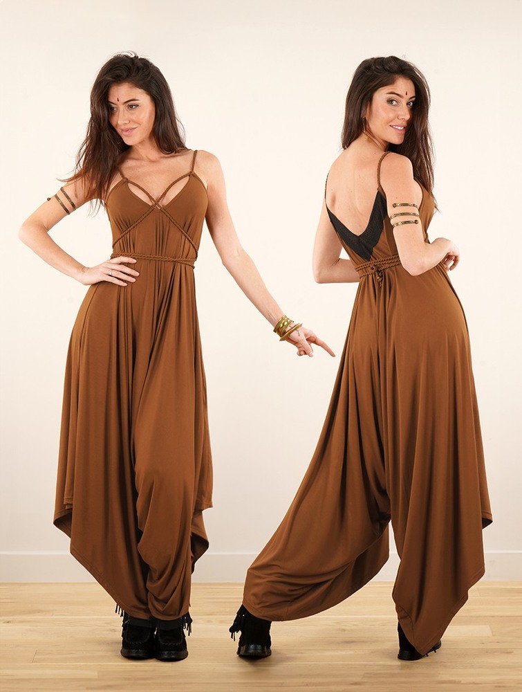 Toonzshop Topäaz Loose And Reversible Strappy Jumpsuit Naisten Jumpsuit Caramel | 1730VCGXM