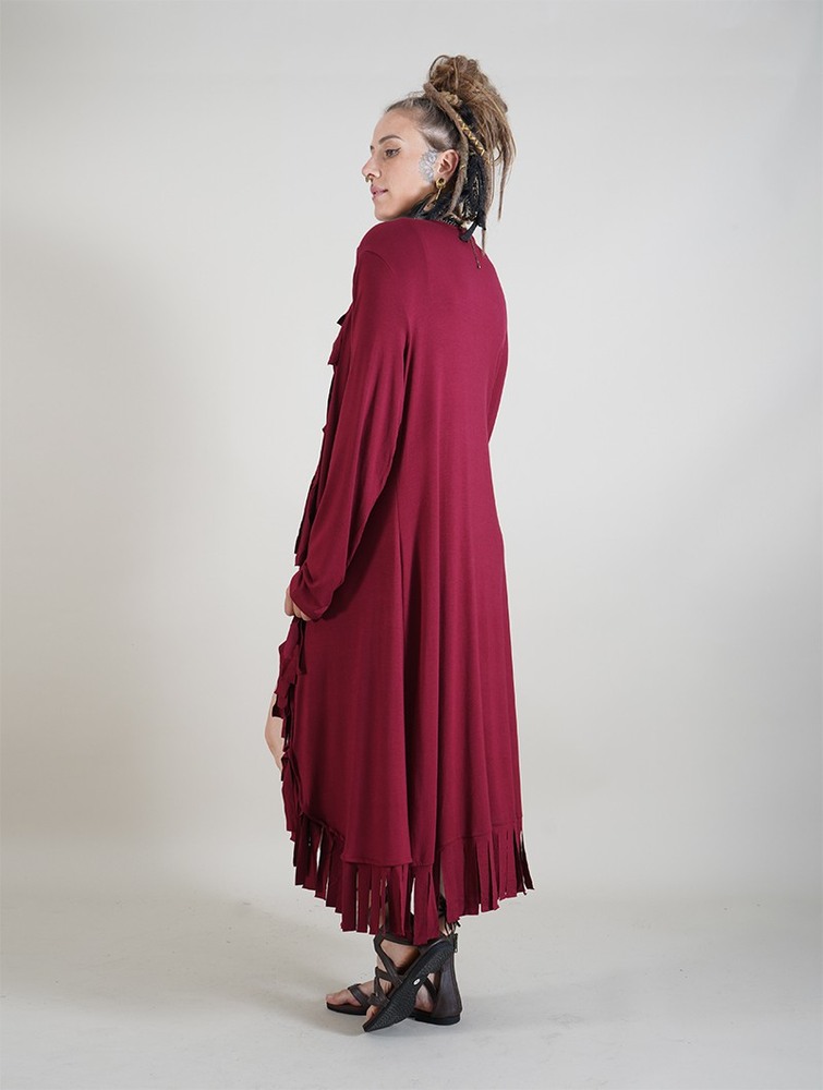 Toonzshop Vishaya Cardigan Naisten Neuletakki Wine | 2158DZRFB