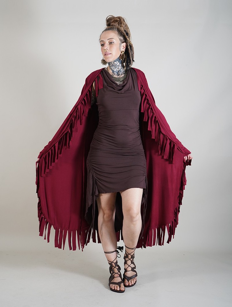 Toonzshop Vishaya Cardigan Naisten Neuletakki Wine | 2158DZRFB