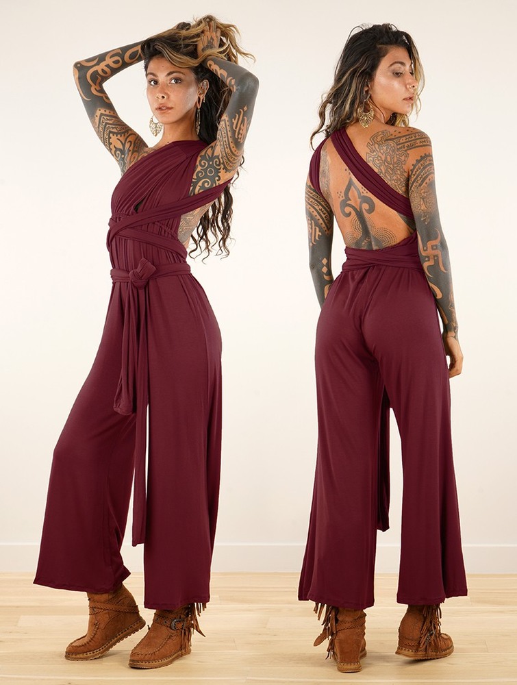 Toonzshop Wakiza Infinity Jumpsuit Naisten Jumpsuit Wine | 3450XTAJZ