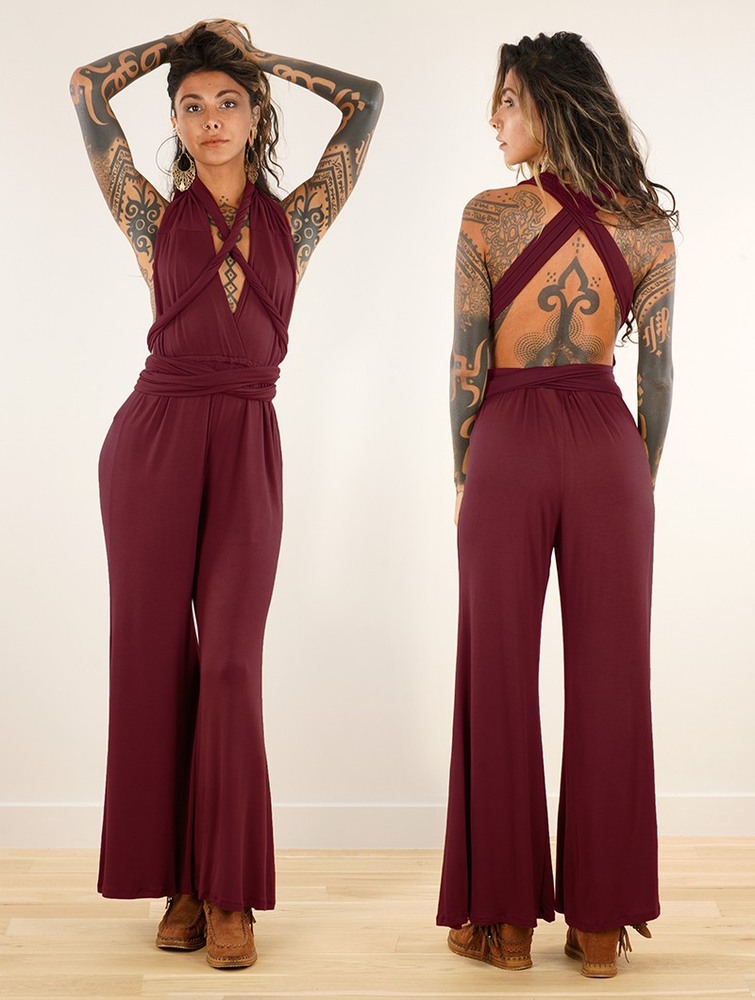 Toonzshop Wakiza Infinity Jumpsuit Naisten Jumpsuit Wine | 3450XTAJZ