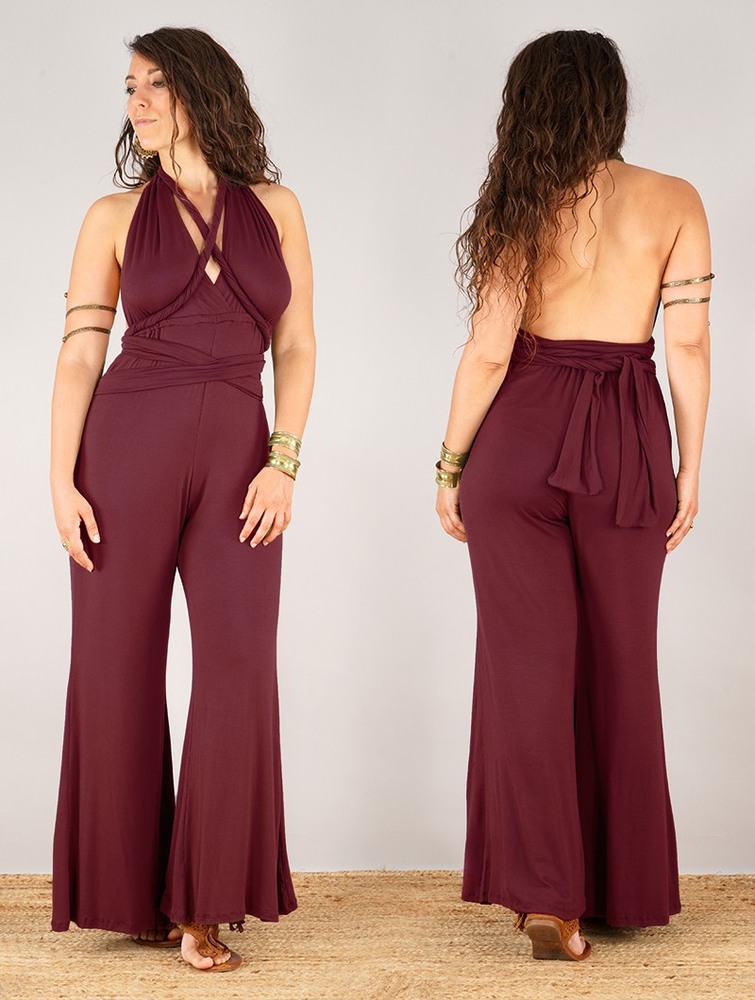 Toonzshop Wakiza Infinity Jumpsuit Naisten Jumpsuit Wine | 3450XTAJZ