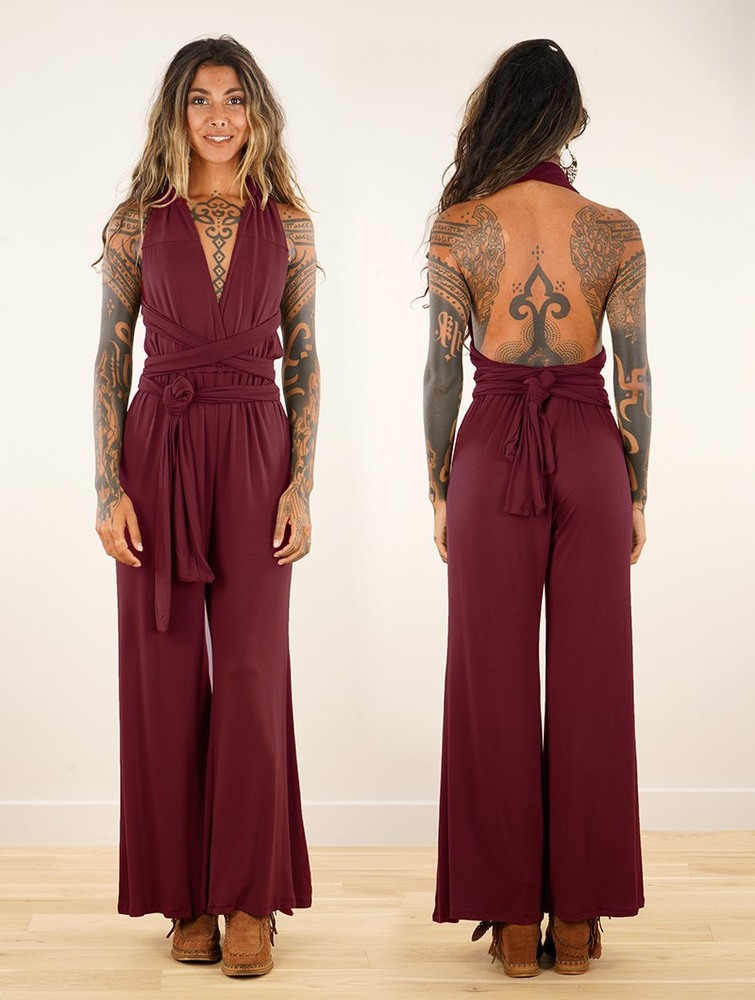 Toonzshop Wakiza Infinity Jumpsuit Naisten Jumpsuit Wine | 3450XTAJZ