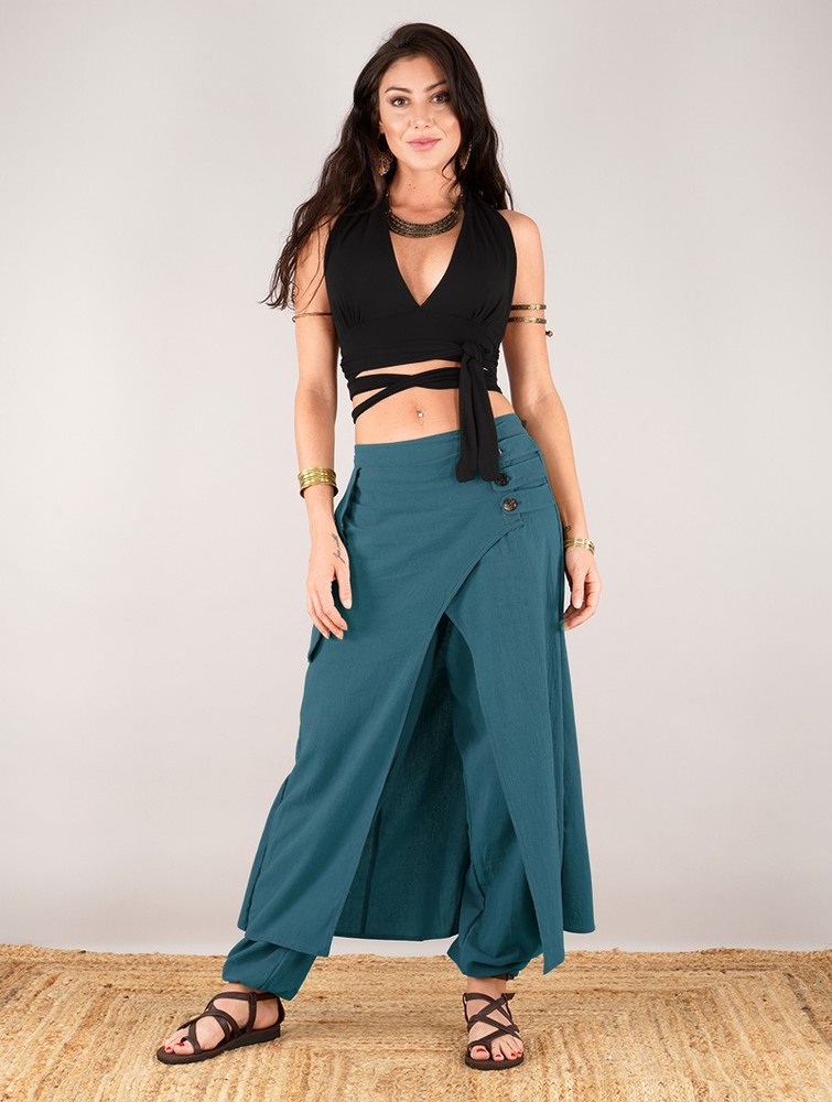 Toonzshop Wanda Harem Skirt Pants Naisten Hame Tummansininen | 7865VTFNE