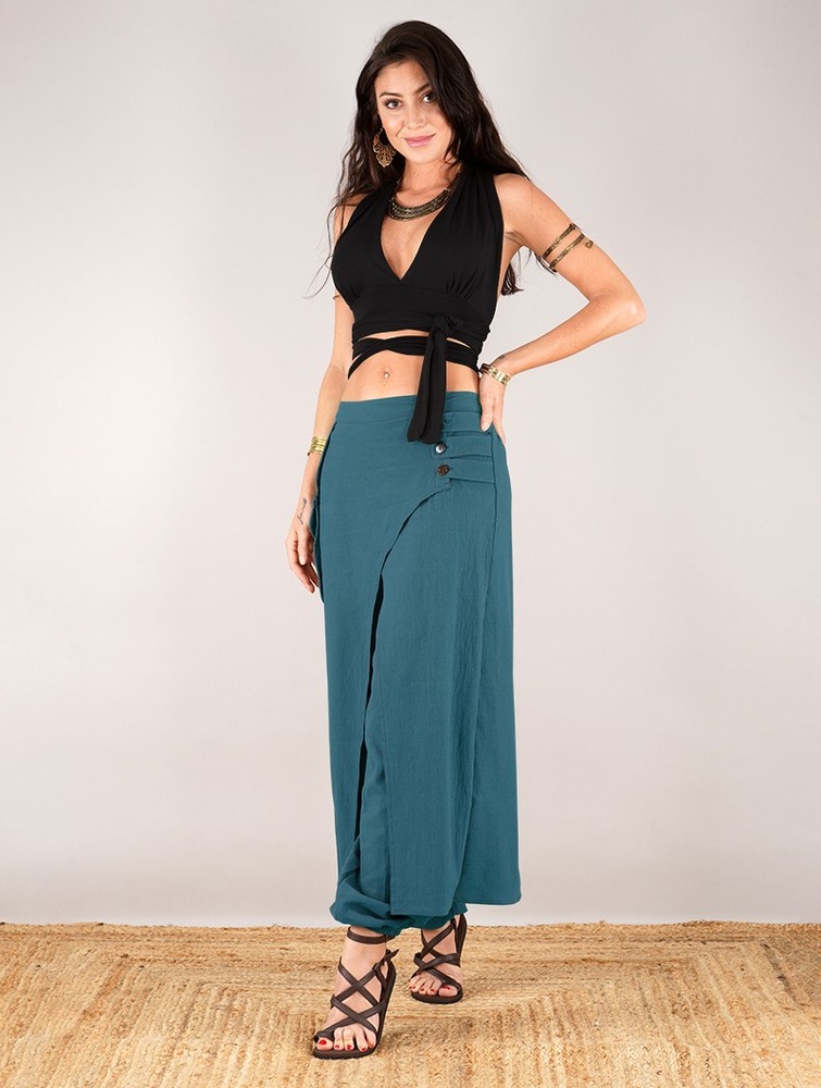 Toonzshop Wanda Harem Skirt Pants Naisten Hame Tummansininen | 7865VTFNE