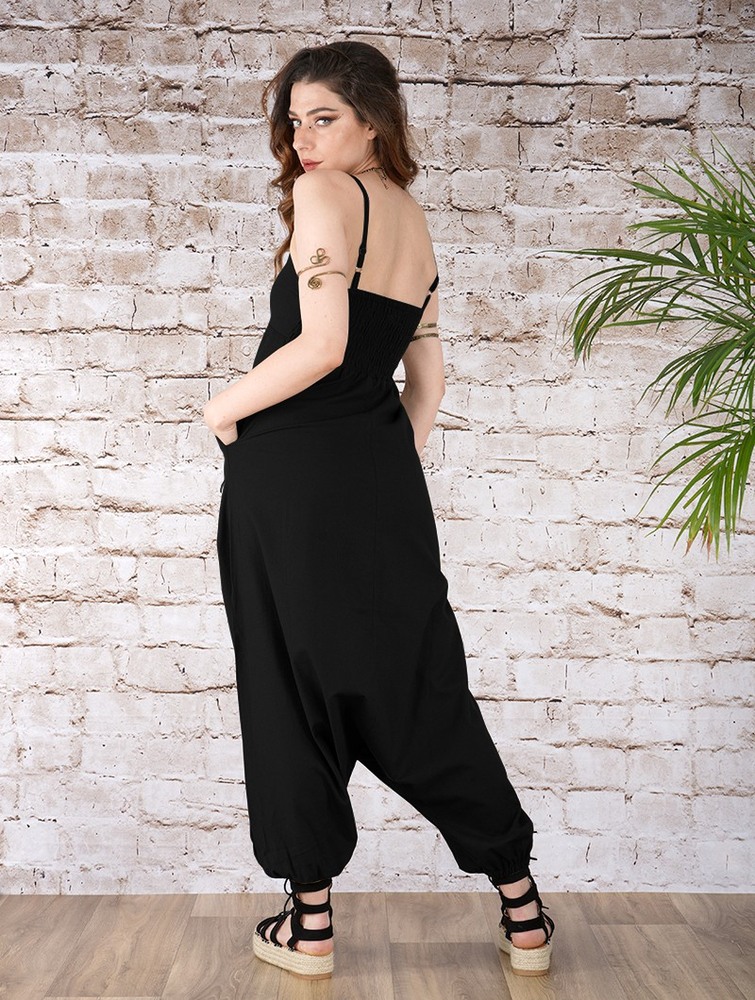 Toonzshop Yahnaa Harem Pant Overalls Naisten Housut Mustat | 1284JVAHE