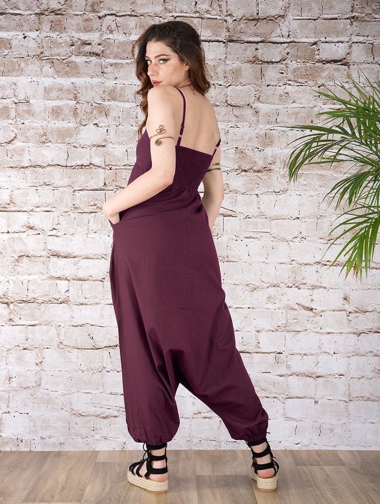 Toonzshop Yahnaa Harem Pant Overalls Naisten Housut Wine | 4681HWBOI