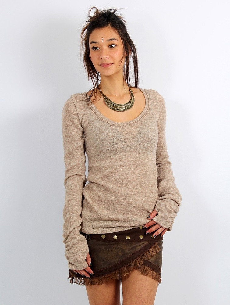 Toonzshop Ysïs Pullover Naisten Villapusero Beige | 3120JPCOT