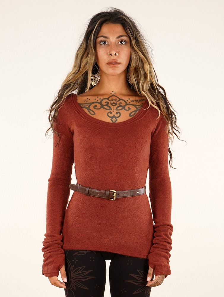 Toonzshop Ysïs Pullover Naisten Villapusero Sienna | 6154MLUAJ